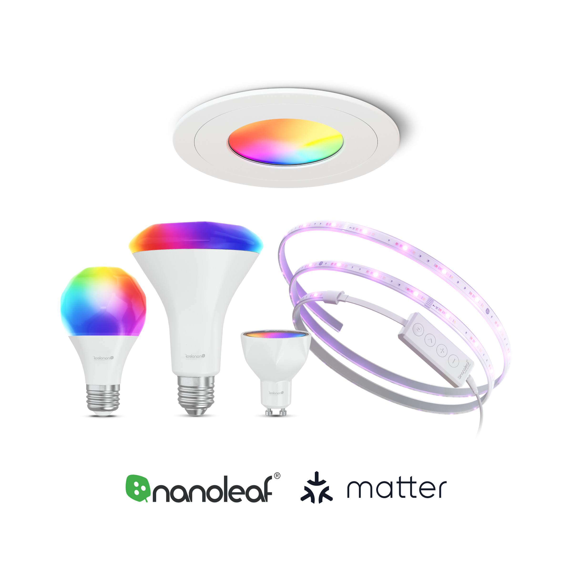 The Nanoleaf Essentials line with Matter will arrive in Q1. The company has also committed to upgrading its existing lighting panels to Matter.